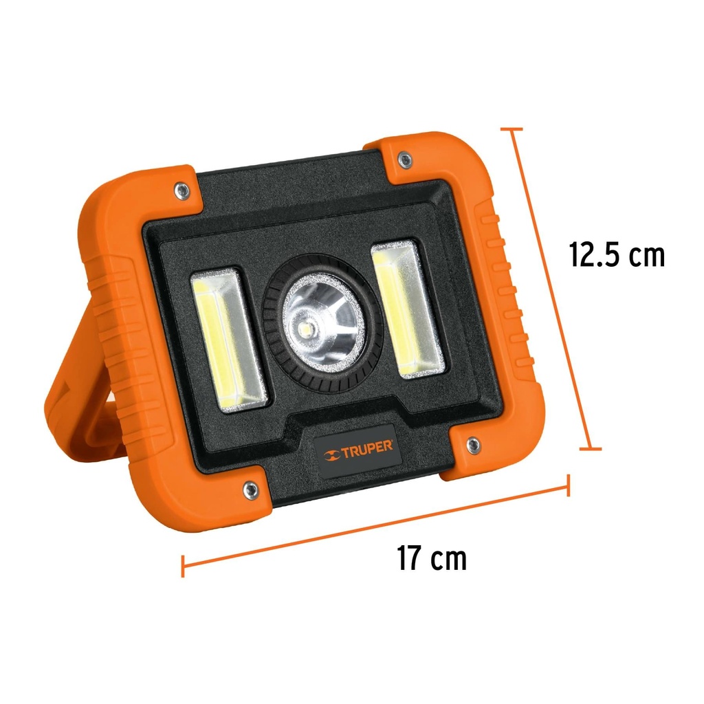 Lámpara LED 1600 lm de trabajo, recargable, Truper