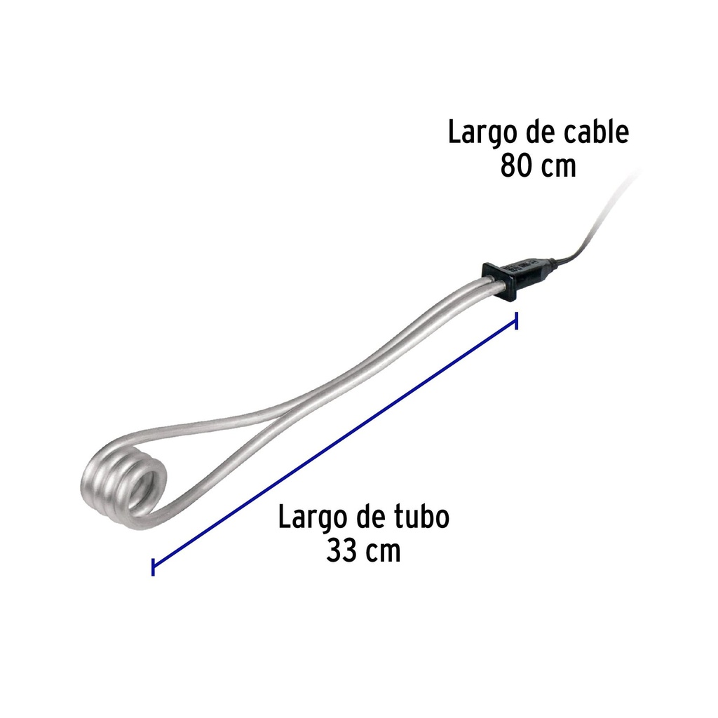 Calentador de inmersión p/agua #10 de 38 L, 1900 W, Volteck