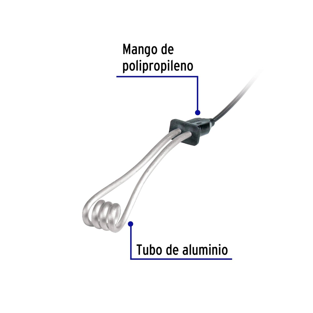 Calentador de inmersión p/agua #3 de 12 L, 600 W, Volteck