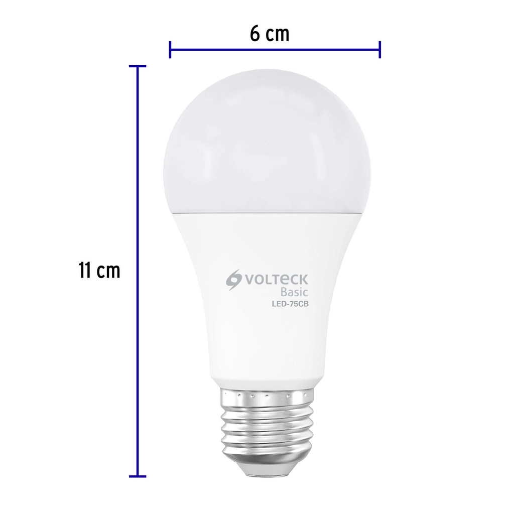 Lámpara LED A19 10 W (equiv. 75 W), luz cálida, caja, Basic