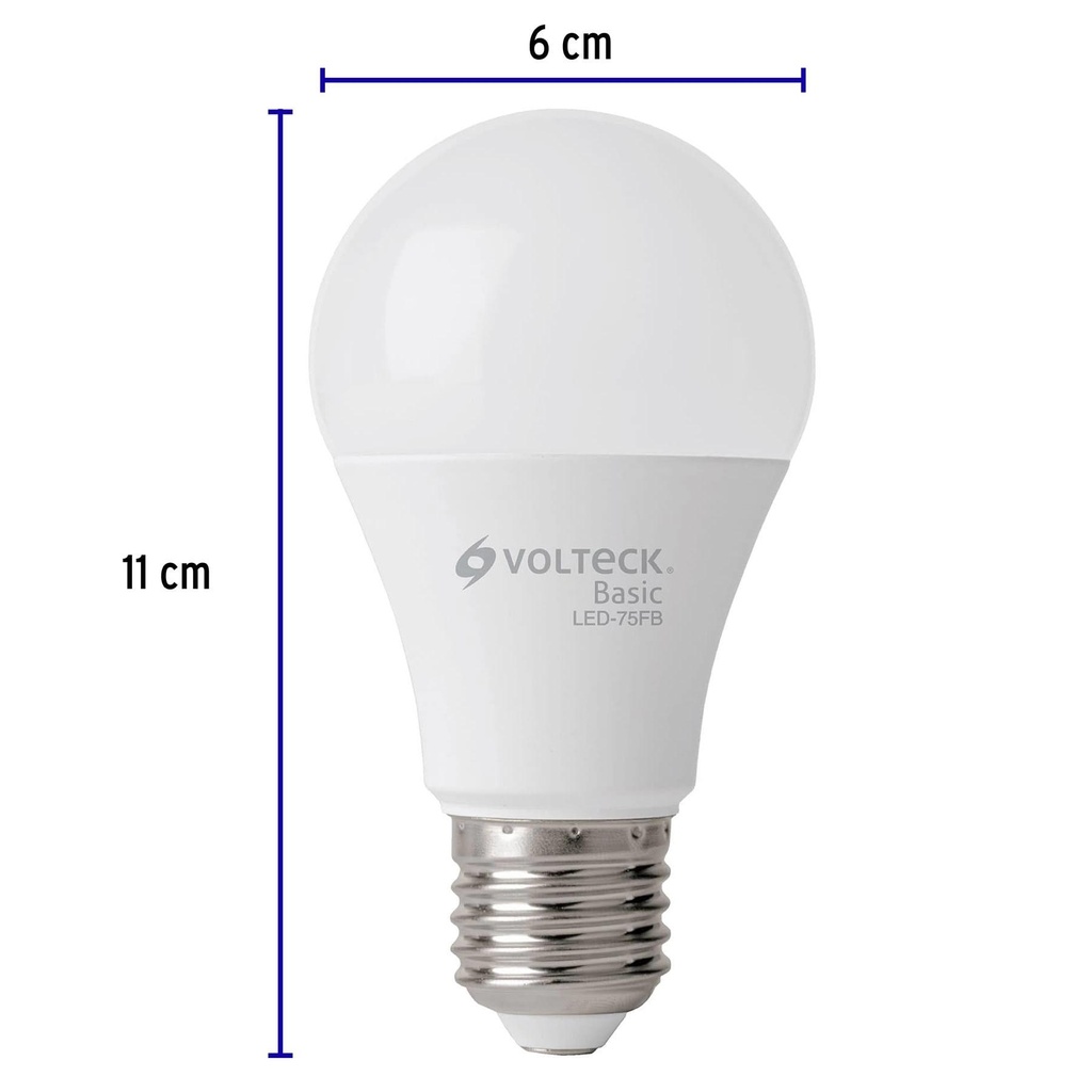 Lámpara LED A19 10 W (equiv. 75 W), luz de día, caja, Basic