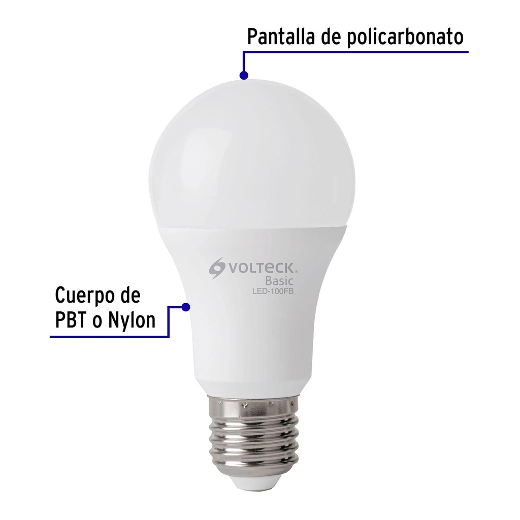 Lámpara LED A19 14 W (equiv. 75 W), luz de día, caja, Basic