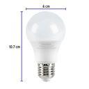 Lámpara LED A19 6 W (equiv. 40 W), luz cálida, blíster