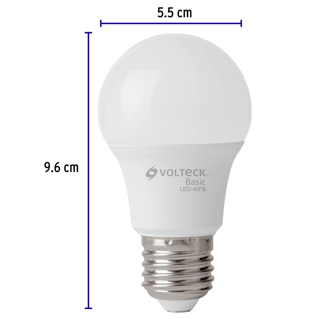 Lámpara LED A19 6 W (equiv. 40 W), luz de día, caja, Basic