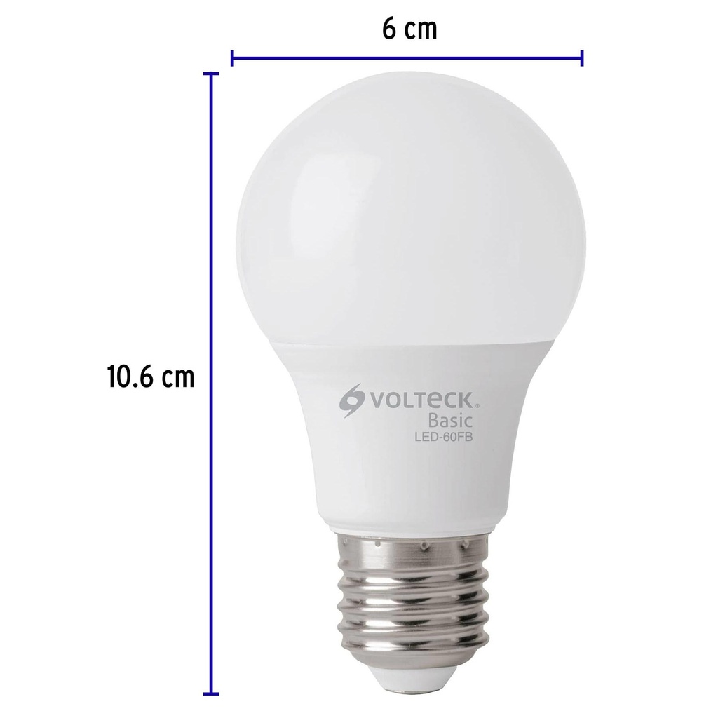 Lámpara LED A19 8 W (equiv. 60 W), luz de día, caja, Basic