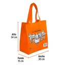 Bolsa ecológica naranja de 30 x 40 cm, Truper