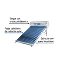 Calentador solar de agua de 15 tubos 180 L, 5 personas