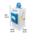 Calentador electrónico de paso 6 L 1 servicio gas natural