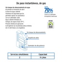 Calentador de paso Instantáneo 11 L 2 servicios gas natural