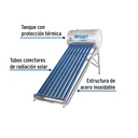 Calentador solar de agua de 8 tubos 92 L, 2 personas, Foset