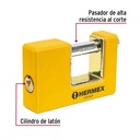 Candado antipalanca 85 mm cuerpo metálico, Hermex Basic