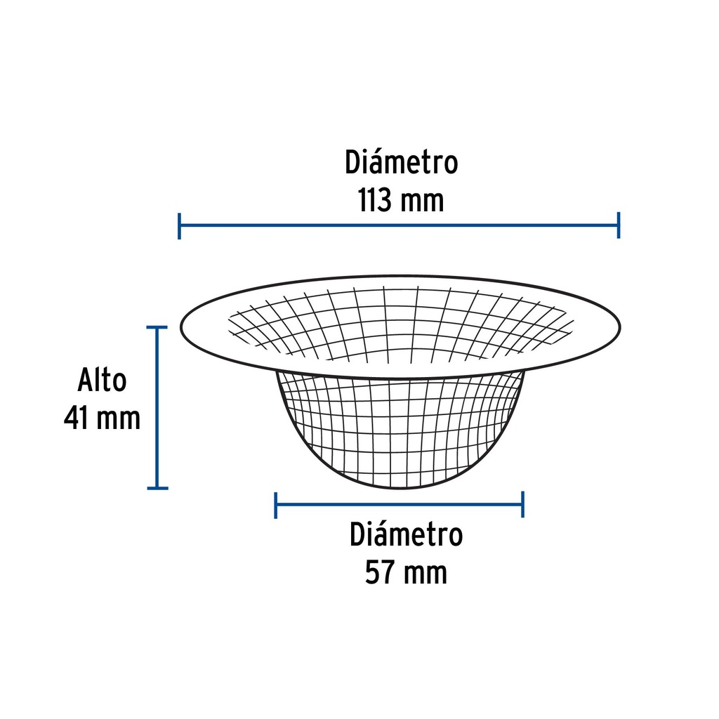 Canastilla-malla 3/4' para fregadero, Foset