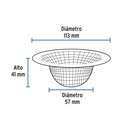 Canastilla-malla 3/4' para fregadero, Foset