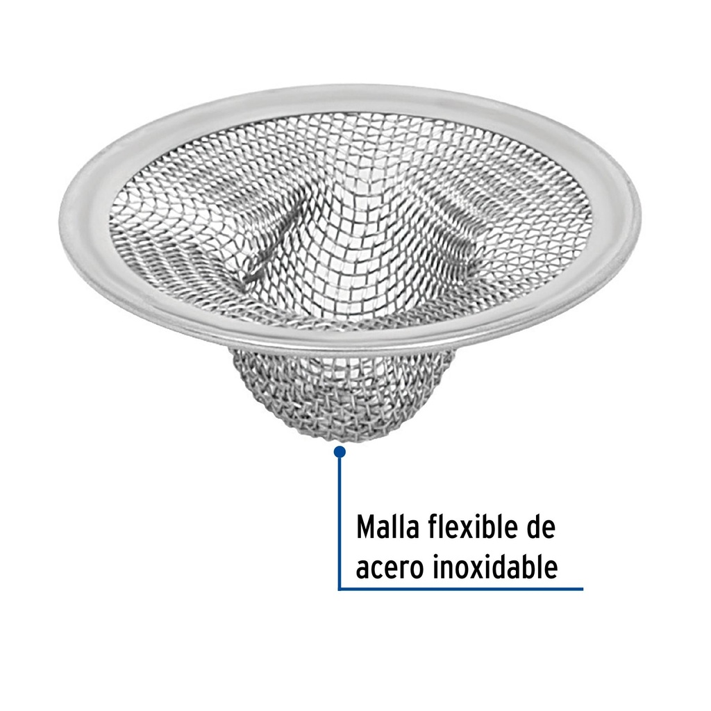 Canastilla-malla 1/2' para lavabo, Foset