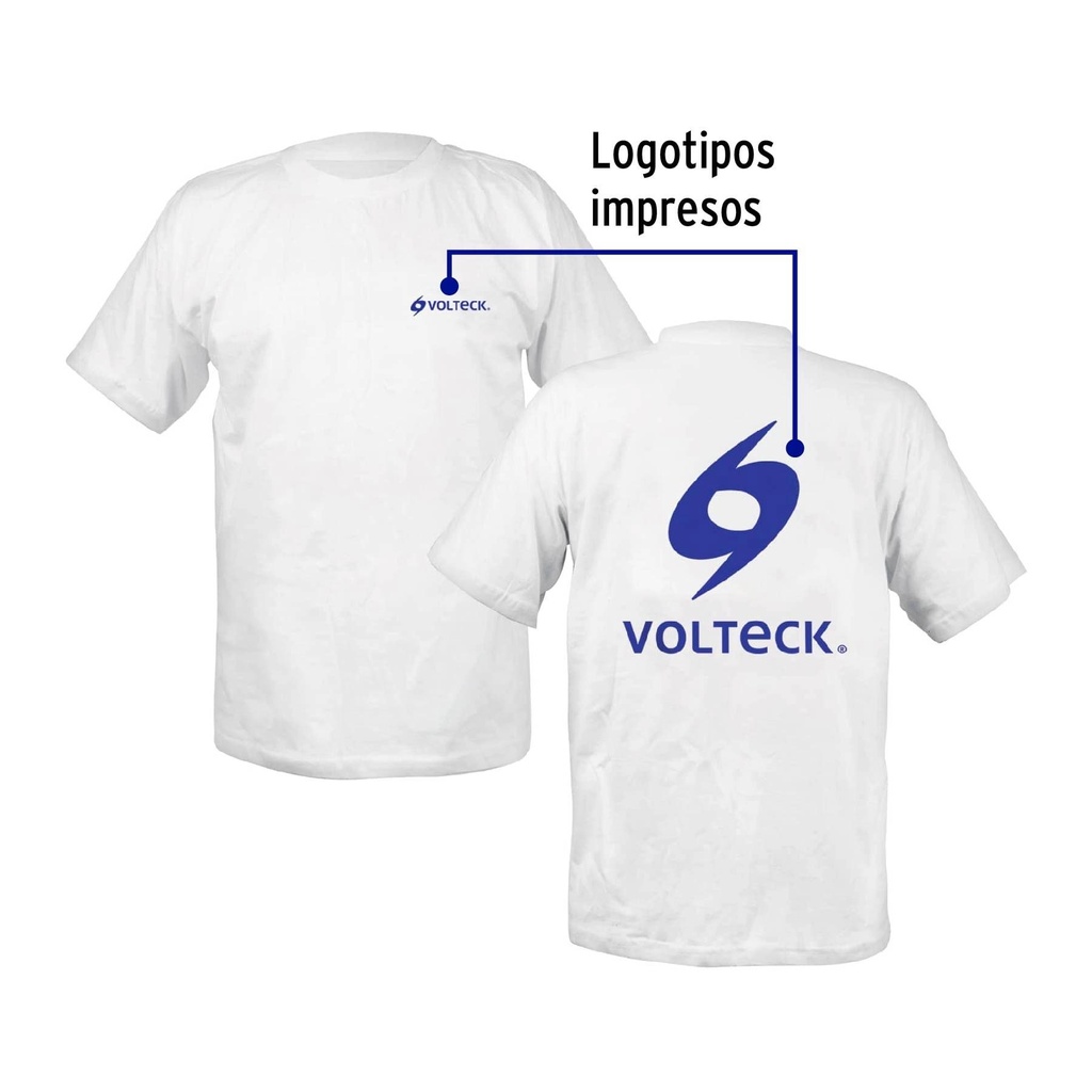 Camiseta 100% algodon Volteck, talla 40