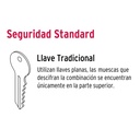 Cerradura sobreponer izq clásica, llave tradicional, caja