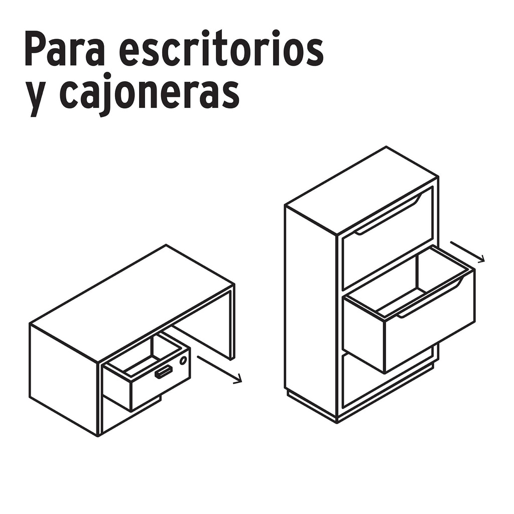 Cerradura para mueble, modelo 24, latón, Hermex