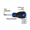 Desarmador de cruz 1/4' x 1-1/2' mango Comfort Grip, Pretul