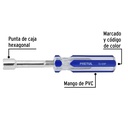 Desarmador de caja 3/8' mango de PVC, Pretul