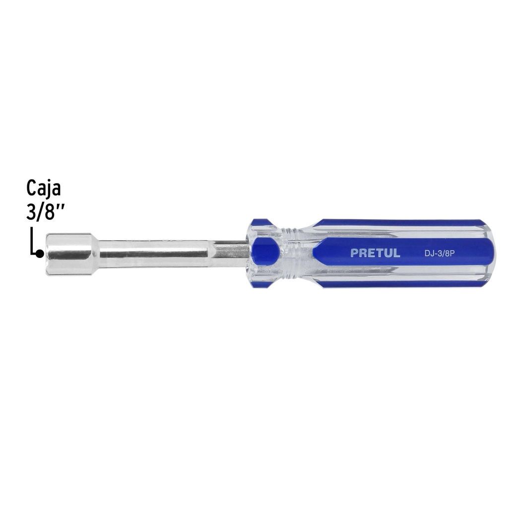 Desarmador de caja 3/8' mango de PVC, Pretul