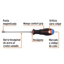 Desarmador de cruz 1/4' x 6' mango Comfort Grip, Truper