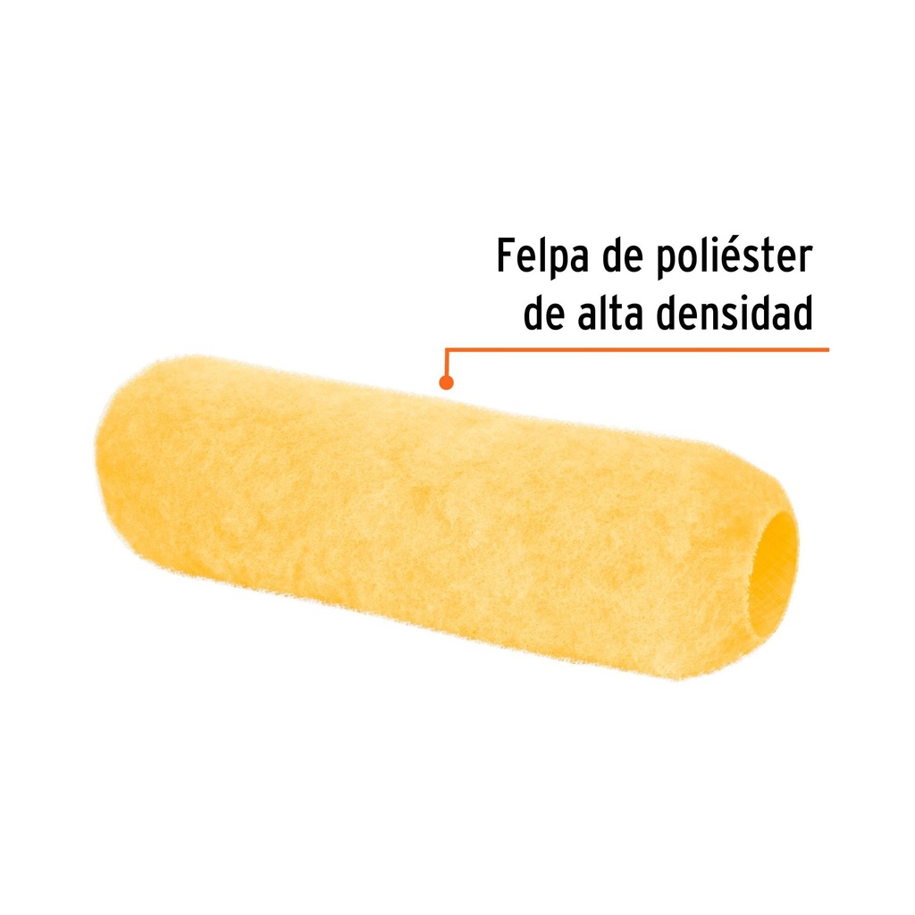 Felpa para rodillo 9' x 3/4' superficies rugosas, Truper