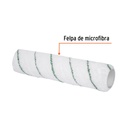 Felpa p/rodillo, microfibra 9x3/8', superficies poco rugosas