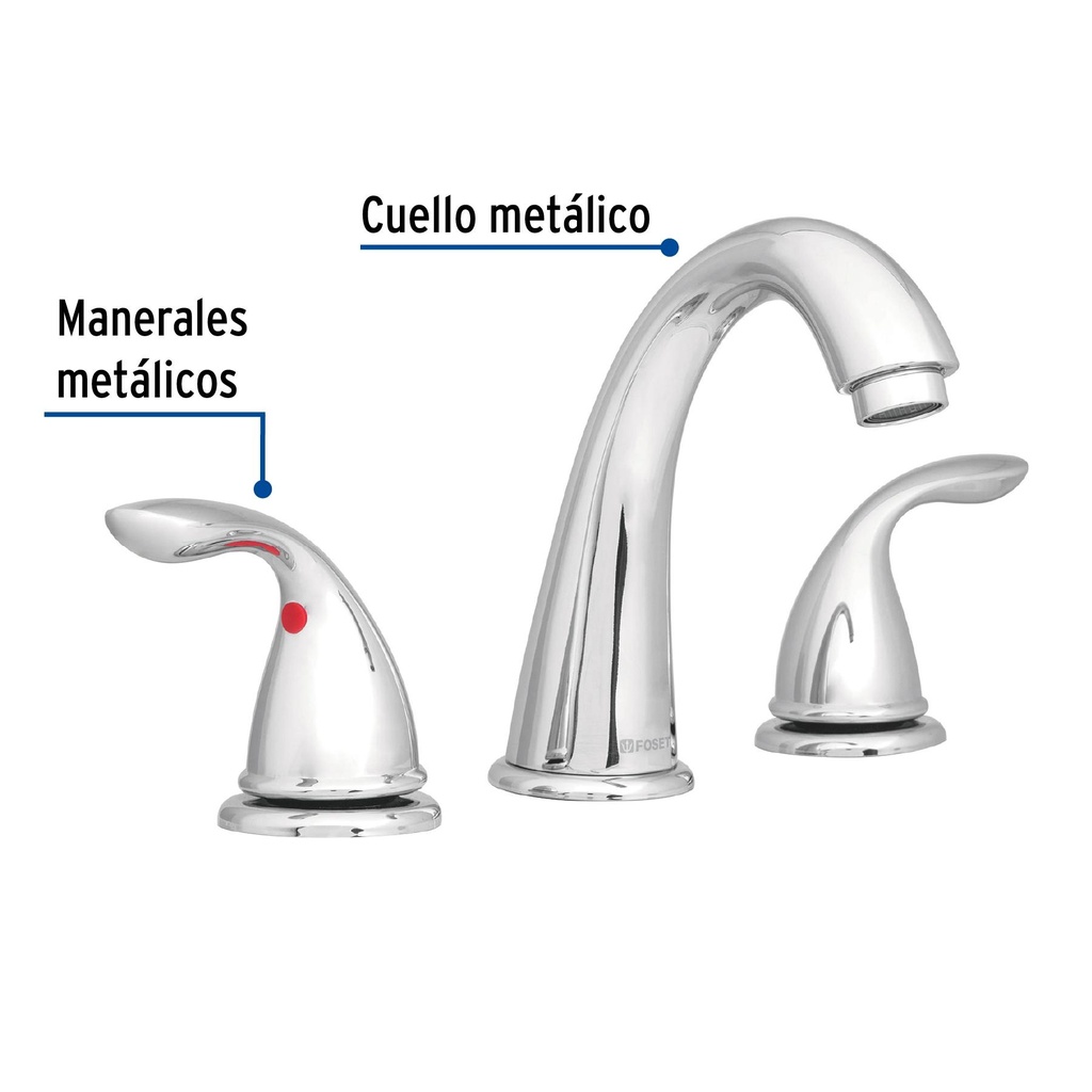 Mezcladora para lavabo con taladros separados, Foset Aero