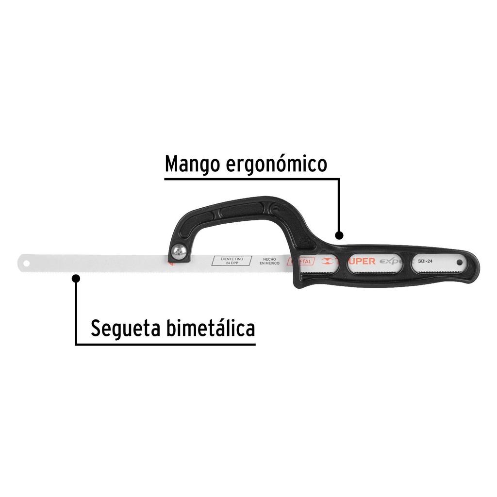 Mini arco 12' de plástico para segueta, Pretul