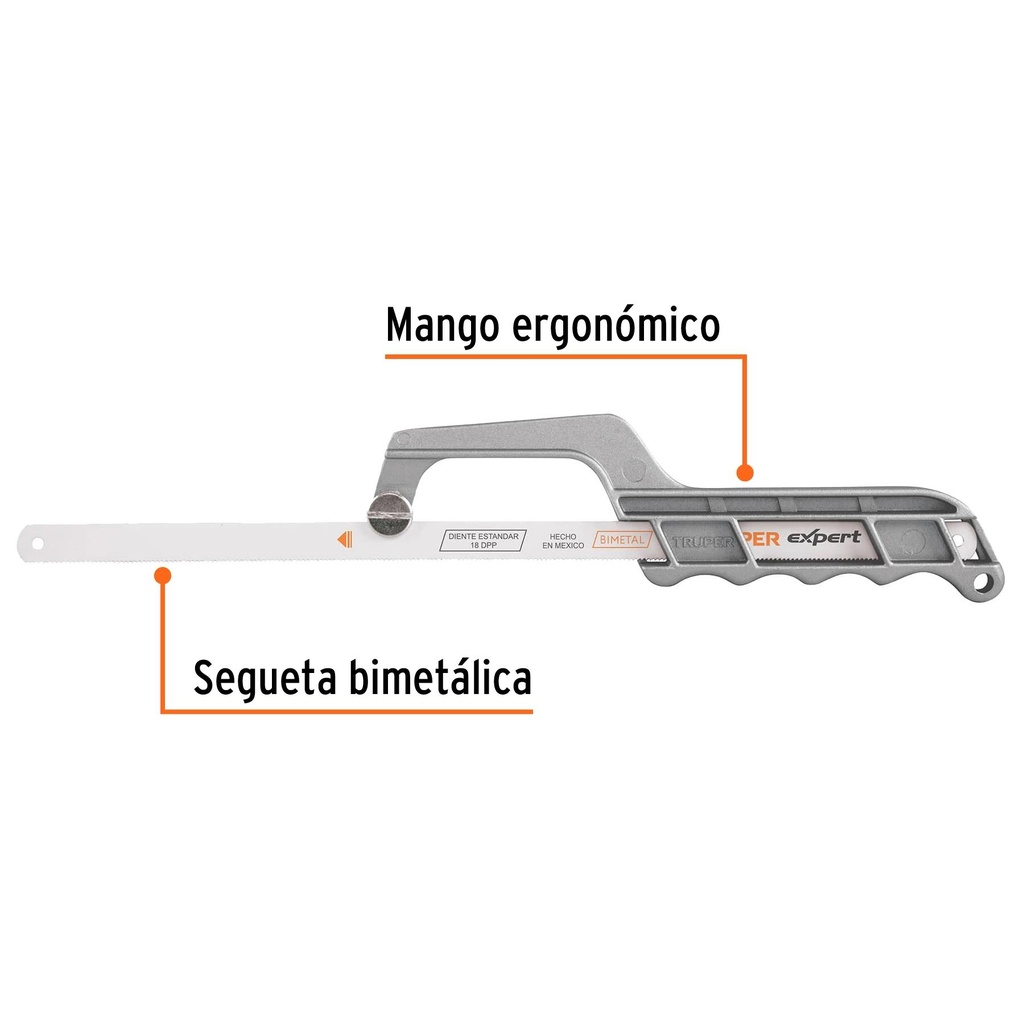 Mini arco 12' de aluminio para segueta, Truper