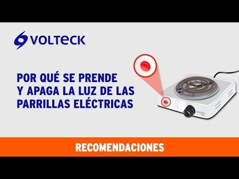 Parrilla eléctrica de resistencia, blanca, Volteck