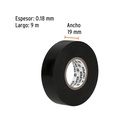 Cinta de aislar de 18 m x 19 mm, negra en blíster, Truper