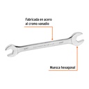 Llave española, 3/4 x 7/8' x 242 mm de largo, Truper Expert