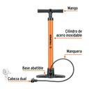 Bomba manual para inflar, 100 PSI, Truper