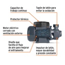 Bomba periférica 1 HP, Truper