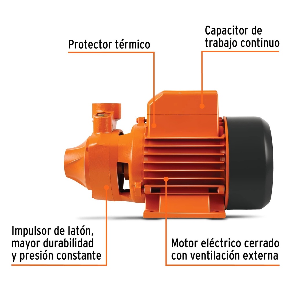 Bomba periférica 1/2 HP, Truper Expert