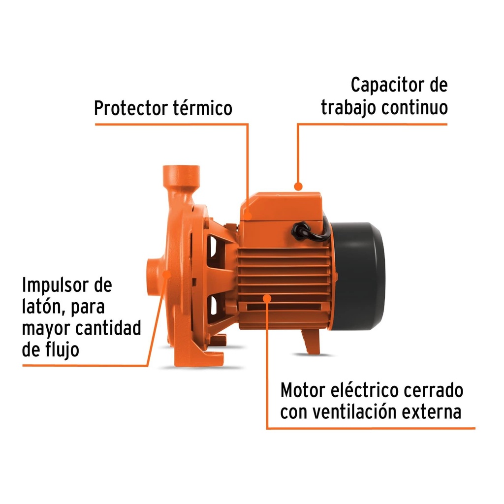 Bomba centrífuga para agua modelo europeo, 1 HP, Expert