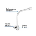 Llave individual para fregadero, cuello cobra, Foset Basic