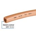 Rollo de 15 m de tubo flexible de cobre de 5/16', Foset