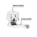 Llave individual para lavabo, maneral metálico, Foset Basic