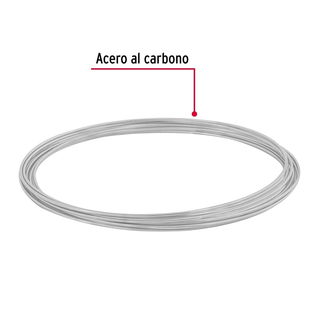 Rollo de 30 g de alambre galvanizado calibre 18, en bolsa