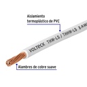 Rollo de 100 m de cable THHW-LS 8 AWG blanco, Volteck