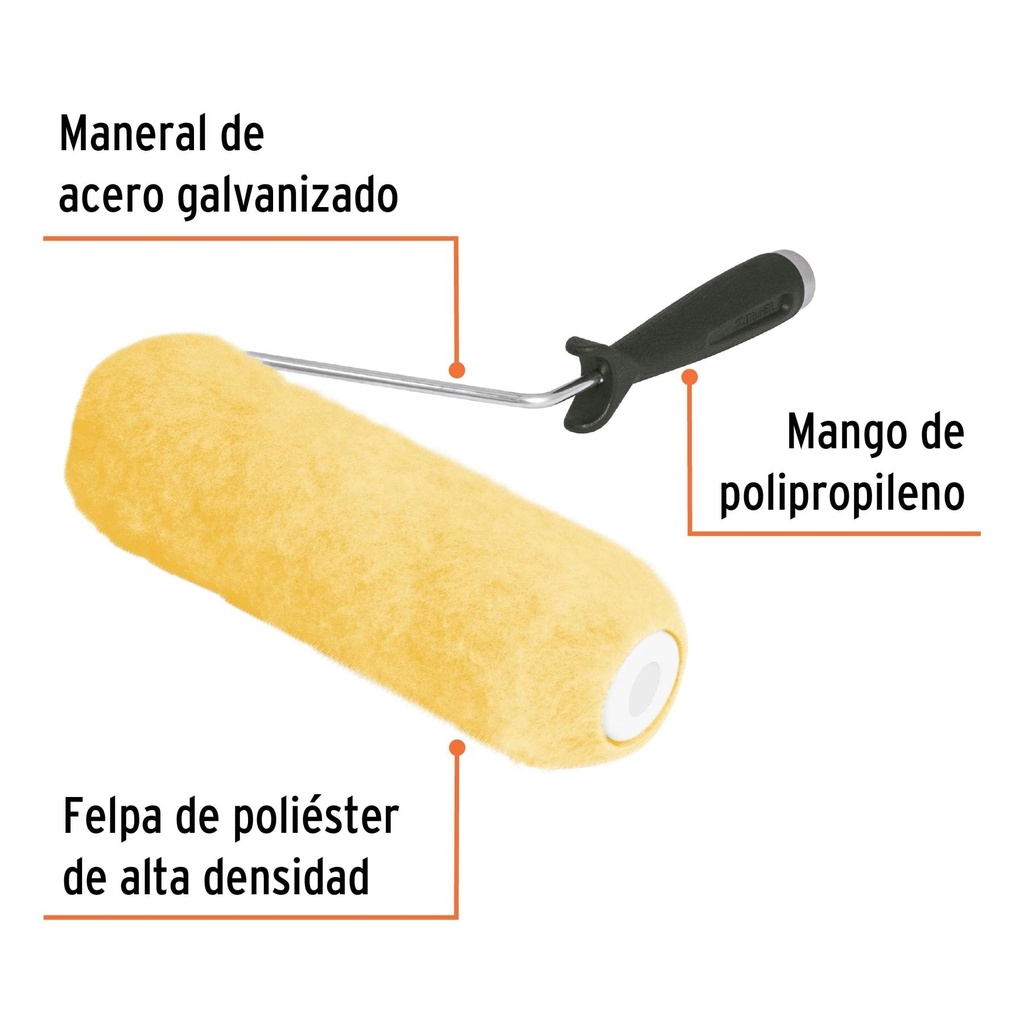 Rodillo para pintar 9' x 3/4' superficies rugosas, Truper