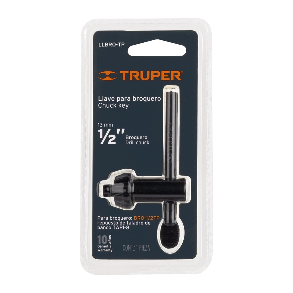 Llave para broquero de 1/2' de taladro de piso, Truper