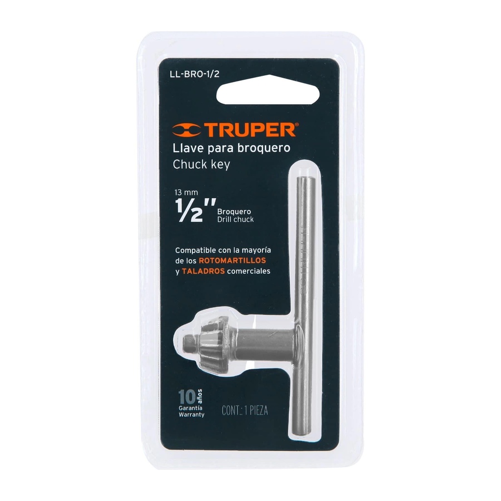 Llave para broquero de 1/2', Truper