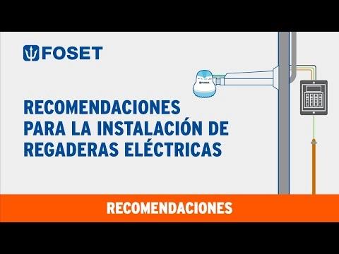 Regadera eléctrica de 4 temperaturas, 5-3/8', Gris, Foset