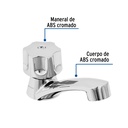 Llave plástica individual para lavabo, Foset Basic