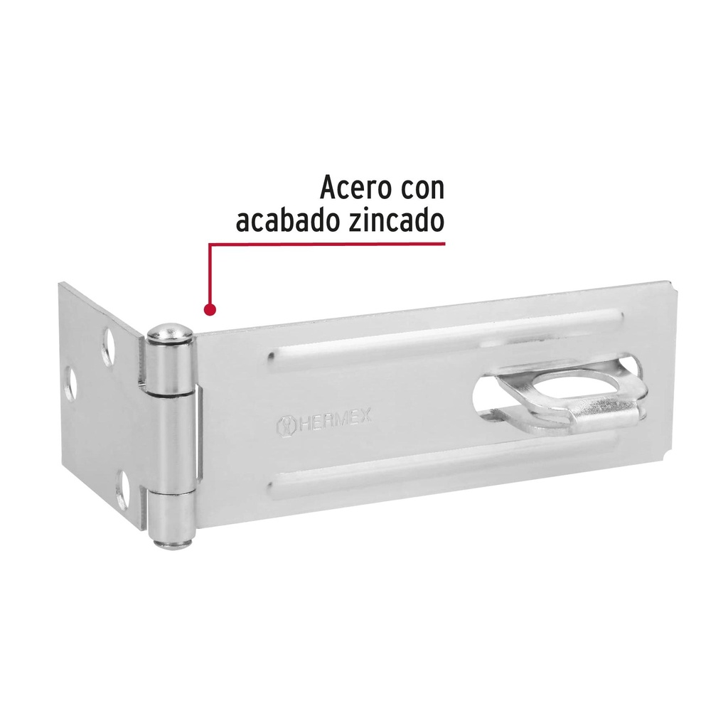 Portacandado de acero zincado 4-1/2', Hermex