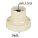 Portalámpara de baquelita, 2-1/4', Volteck