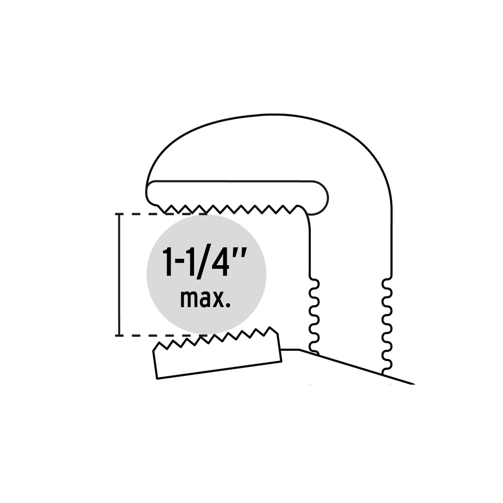 Llave stilson 12' cuerpo de hierro maleable, Pretul